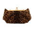 Leopard Print Clutch, &pound;375, Handbags, Brown, Pony / Calfhair, Back view